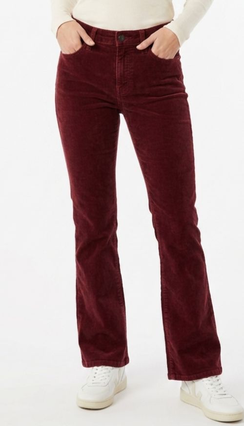 Levi's 725 High Rise Bootcut Corduroy Pants Burgundy Maroon Size 27 Euc 28x28